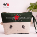 Canvas material embroidery craft handmade lady wallet